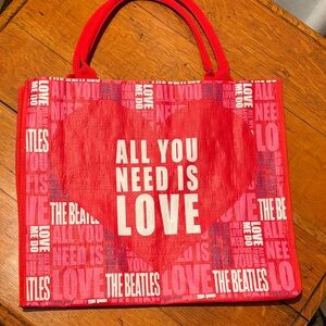 The Beatles "All You Need Is Love" tote bag.